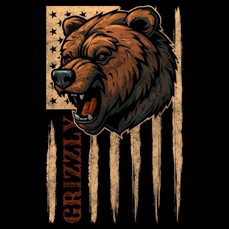 Grizzly Fell Eisbär