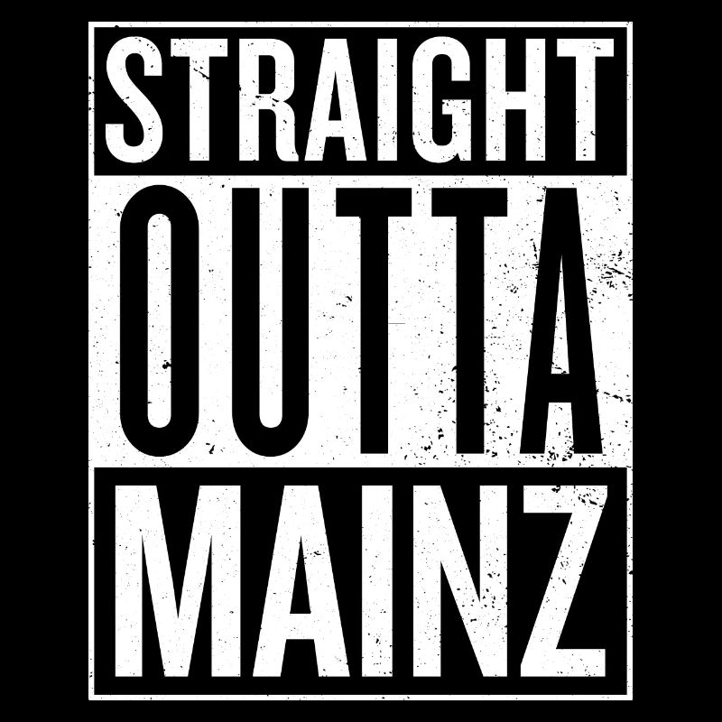 Straight outta Mainz Meenz Rheinland Compton Logo
