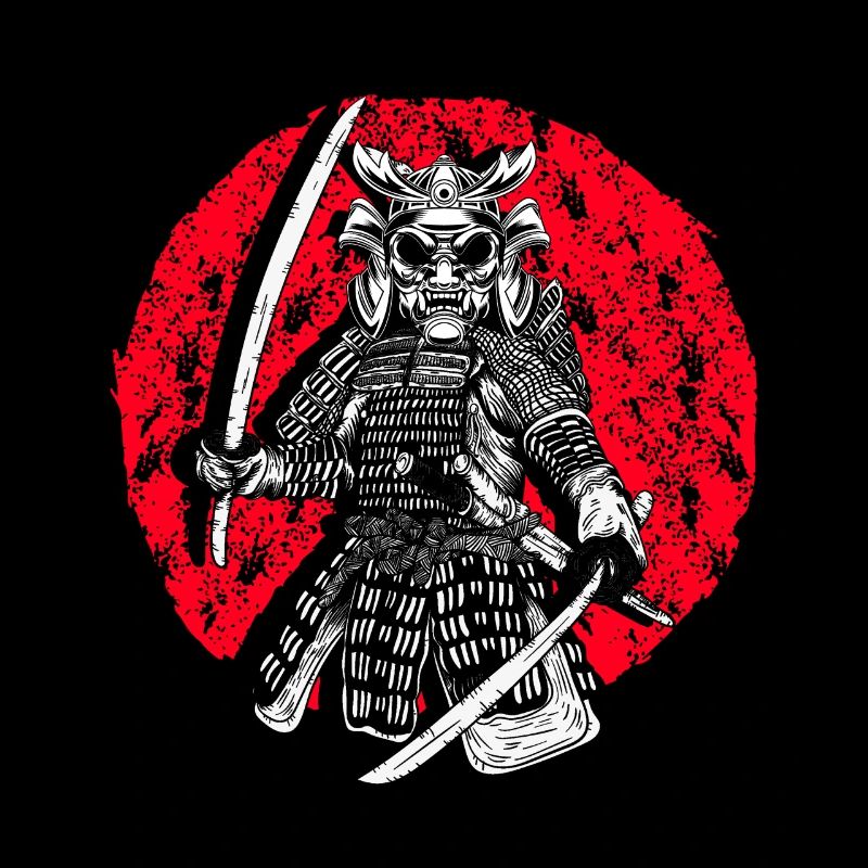 Oni Demon Kanji Japan Ninja Samurai