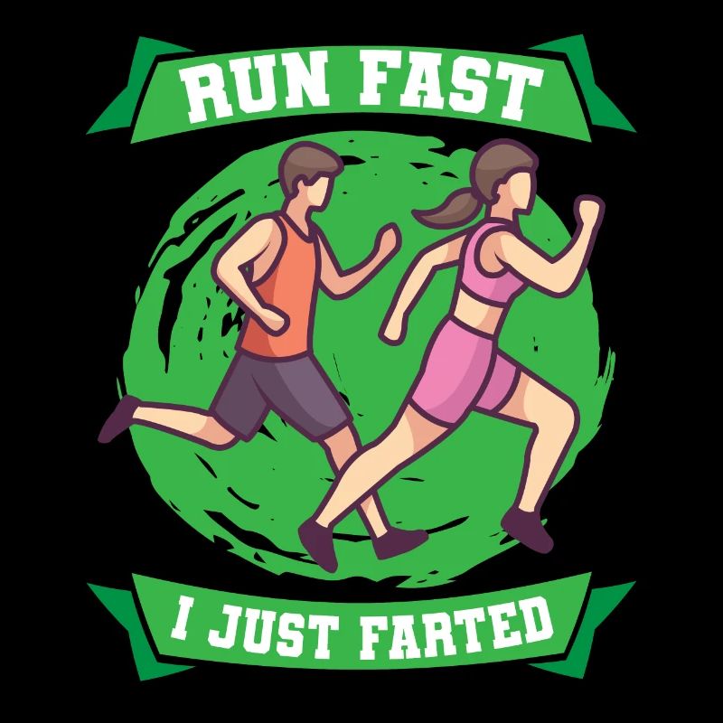Marathon courir vite Je viens de péter Jogging