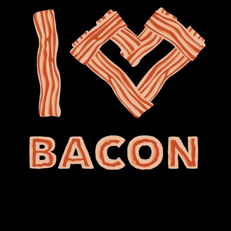 J’adore le bacon griller du bacon de porc