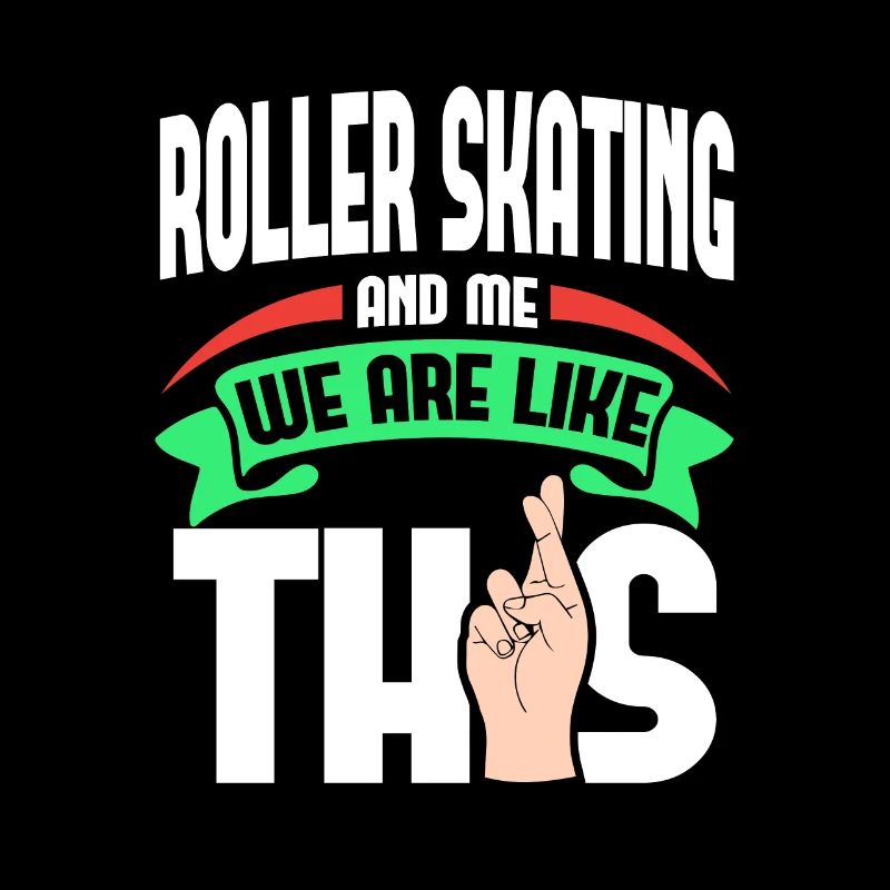 Roller Skating Me Are Like