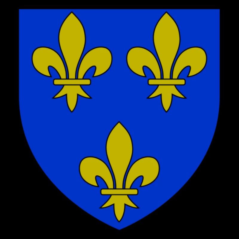 Blason royal 3 fleurs de Lys