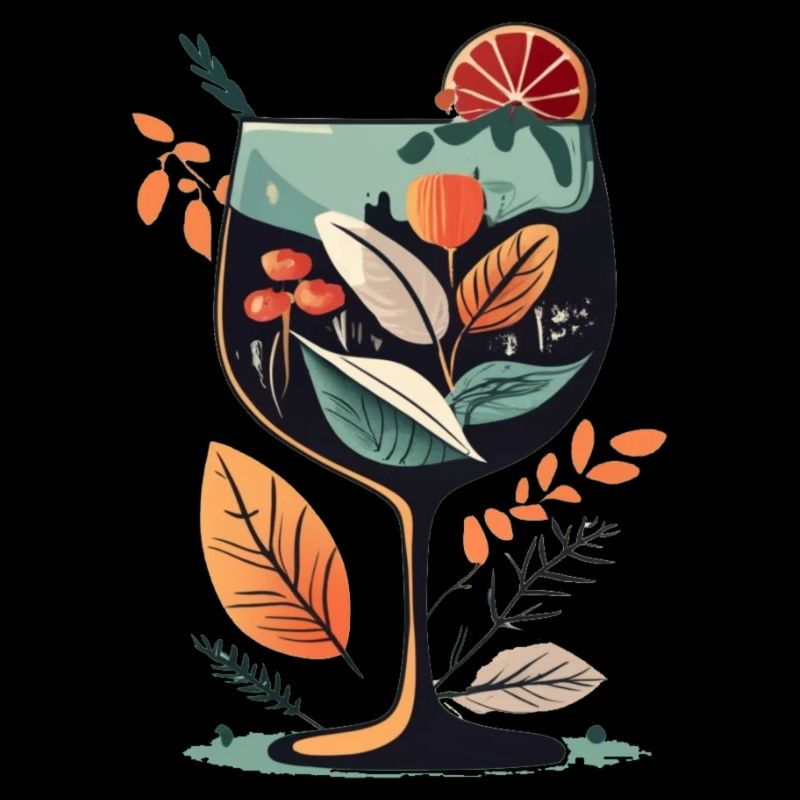 Botanische Weinglasblüte