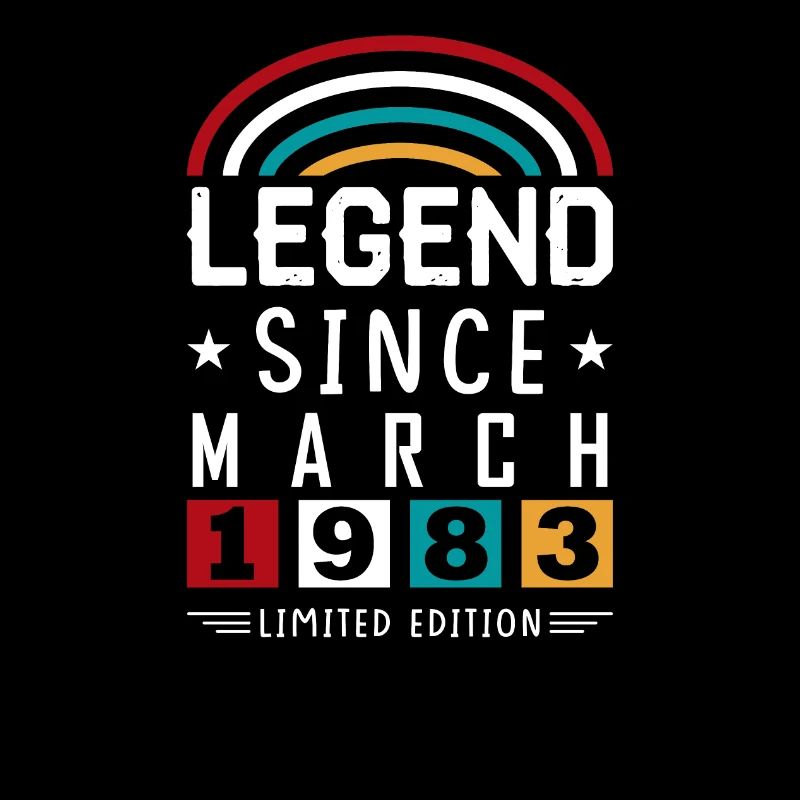 1983 Legend Since Birthday Gift March