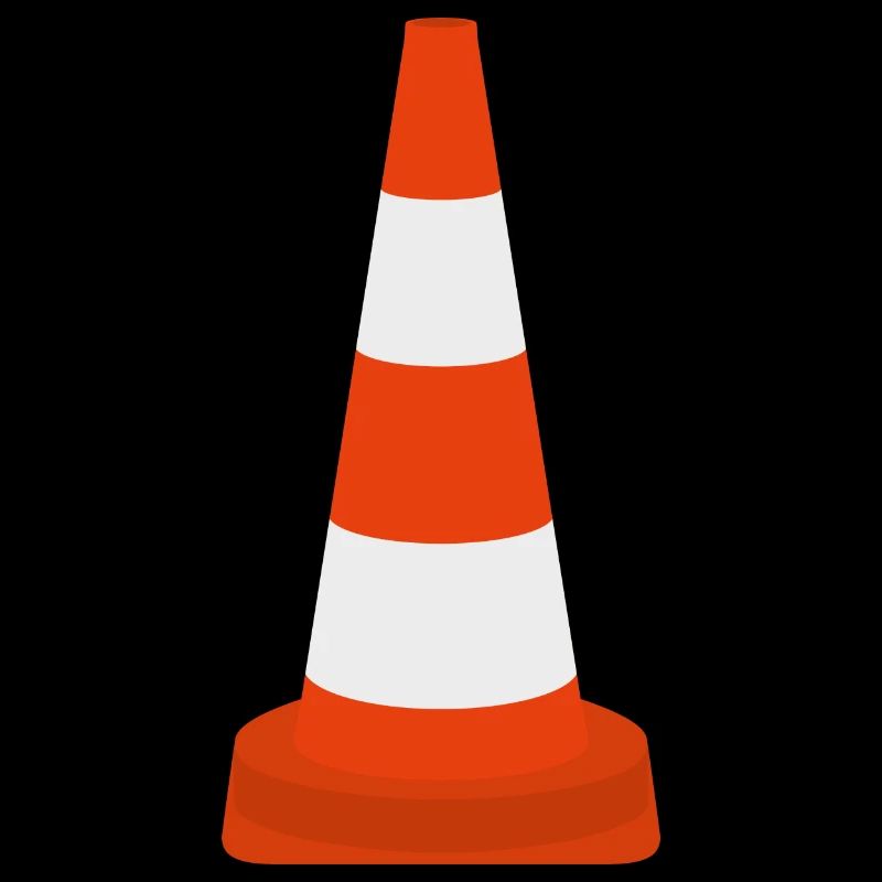 Cône de cône de trafic de pylônes Cône d’avertissement Cône icône de cône
