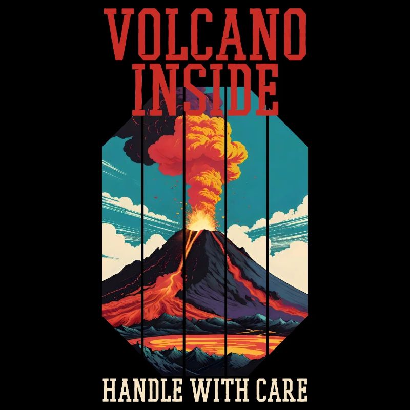 Choleriker Cholerisch Spruch Vulkan Wutanfall