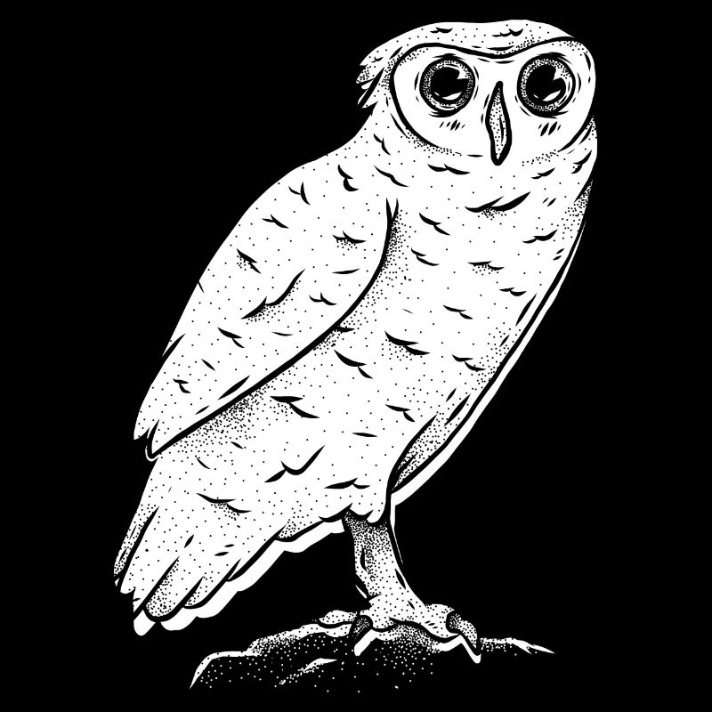 Tier des Waldes Eule gezeichnet