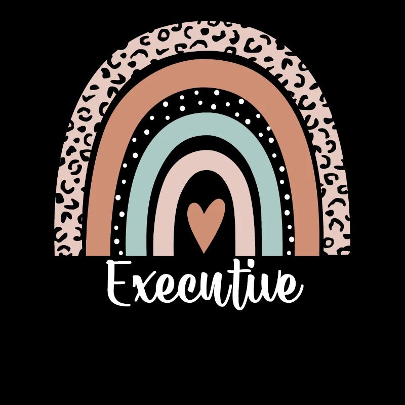 Exécutif Arc-en-ciel Léopard Drôle Exécutif