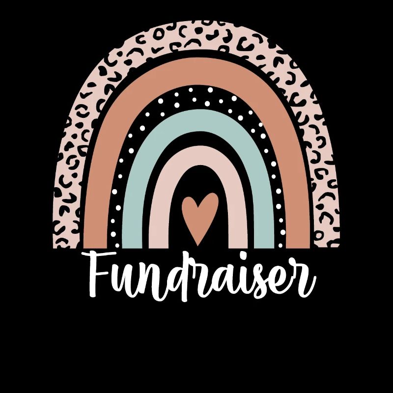 Fundraiser Rainbow Leopard Funny Fundraiser