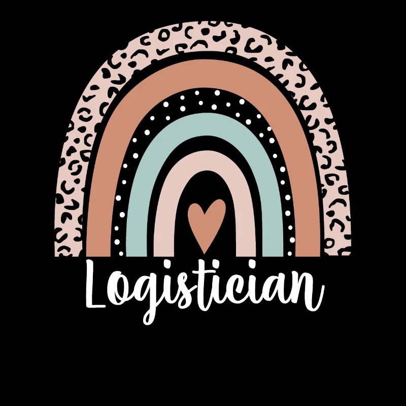 Logistician Rainbow Leopard Funny Logistician