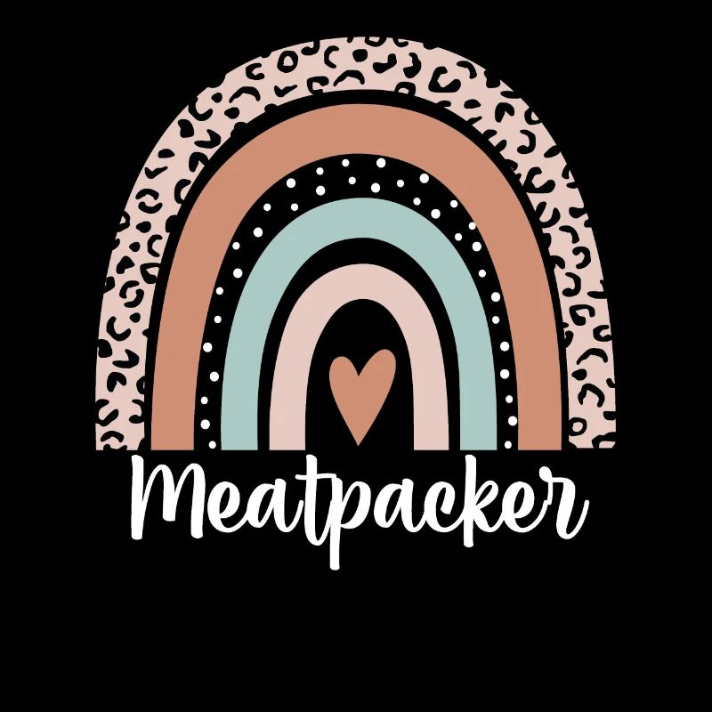 Meatpacker Rainbow Leopard Funny Meatpacker