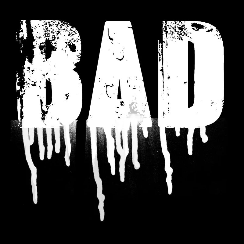 bad,font,white,graffiti,typo,stencil