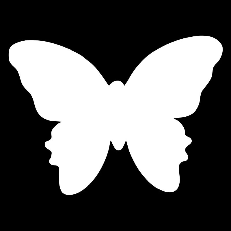 Butterfly silhouette vector design
