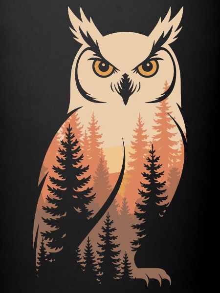 Hibou Forêt Nature