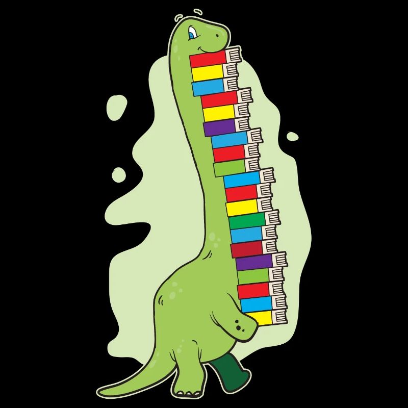 Cute Dinosaur Book Reading Bookworm Dino Gift Idea