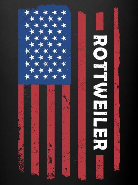 Drapeau américain Rottweiler