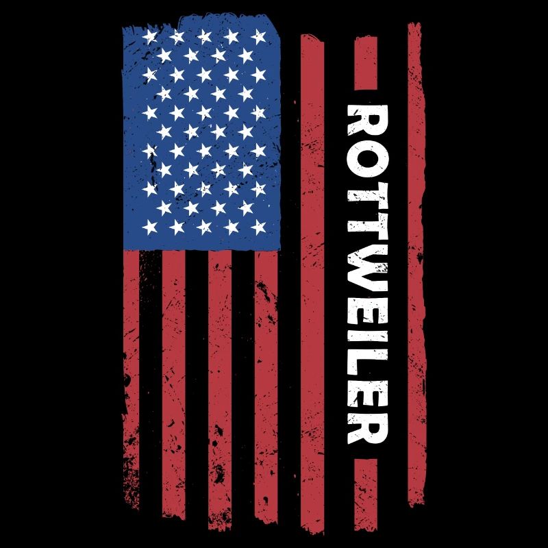 Rottweiler Us Flag