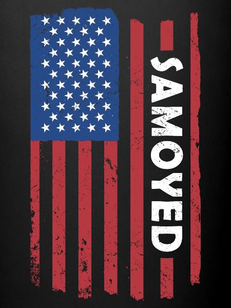 Samoyed Us Flag