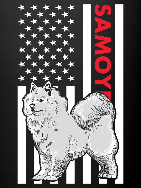 Samoyed Us Flag