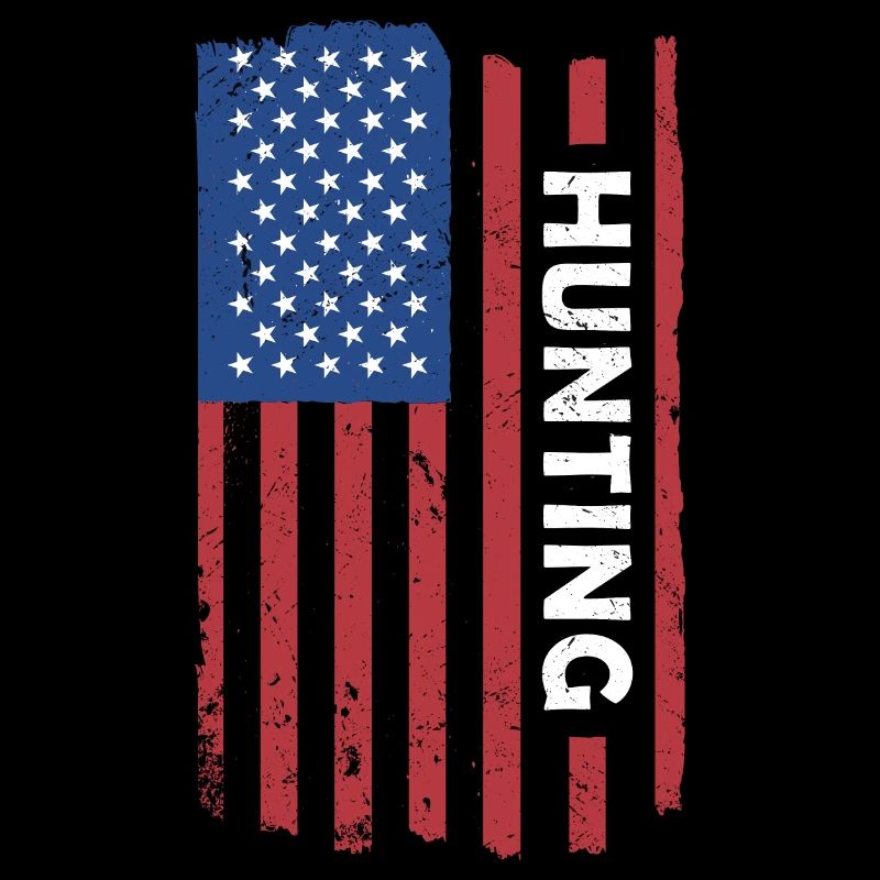 Hunter Us Flag Hunting