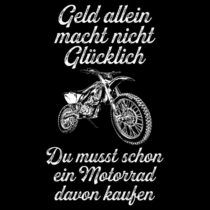 Motorrad Geld Spruch, Glück, Biker Geschenkidee