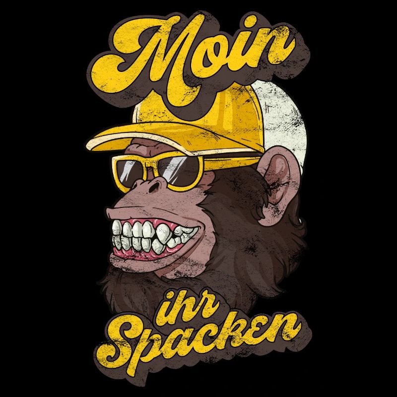 COLLER OGORILLA AFFE NORDDEUTSCHE SPRÜCHE