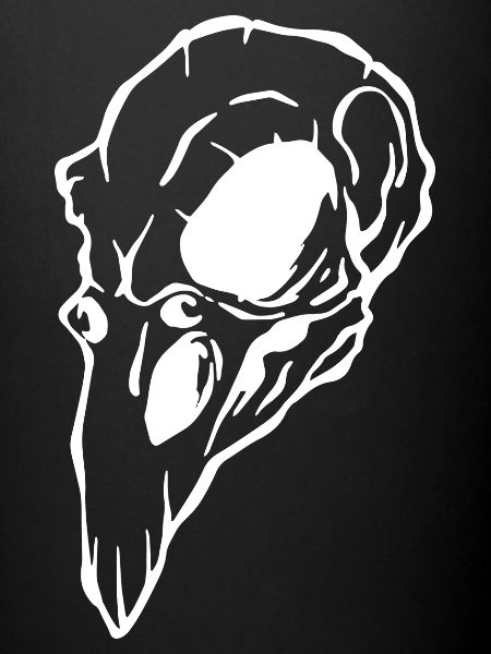 Crow skull Halloween