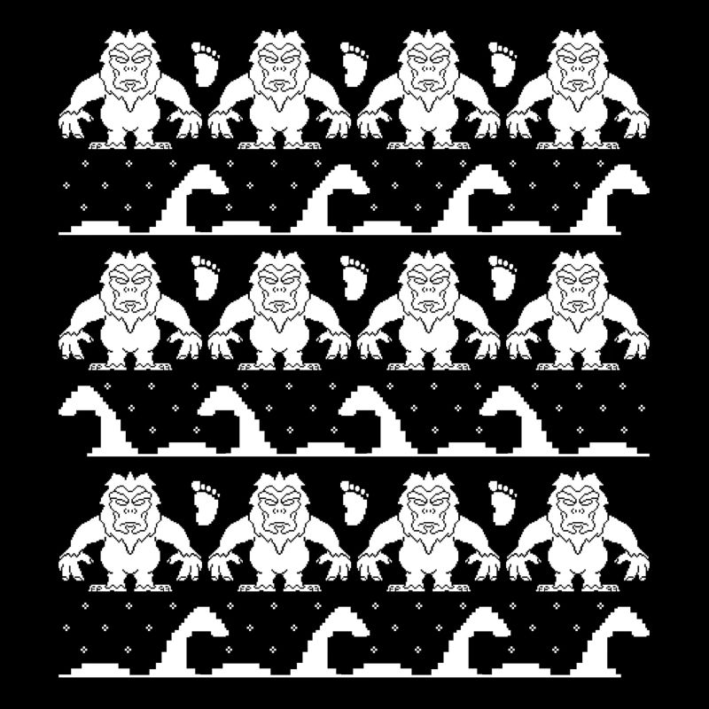 Yeti und Loch Ness Monster Hässlicher Weihnachtspullover