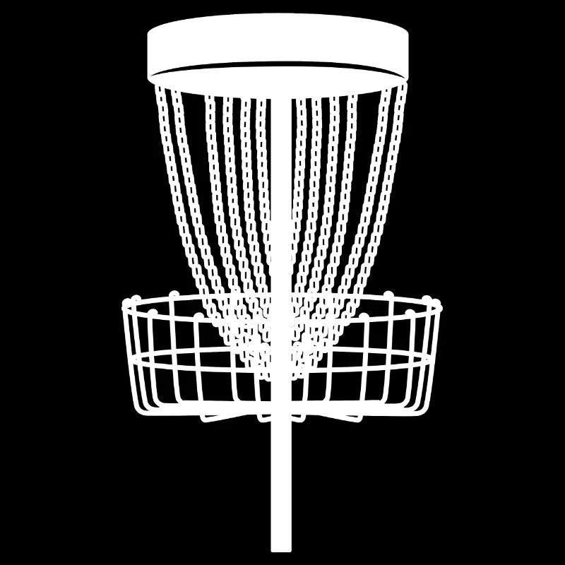 Disc Golf Basket Disc Golf Silhouette Discgolfer