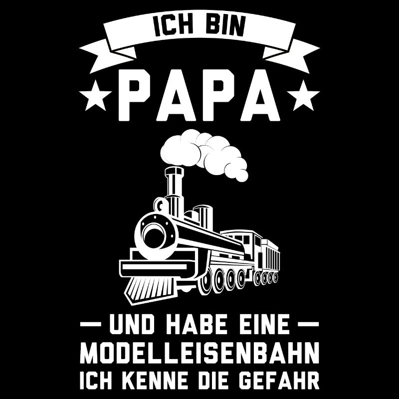 Dampflokomotive Papa Modellbauer Geschenk