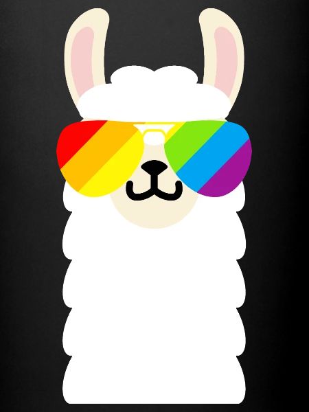 Rainbow Sunglasses Llama