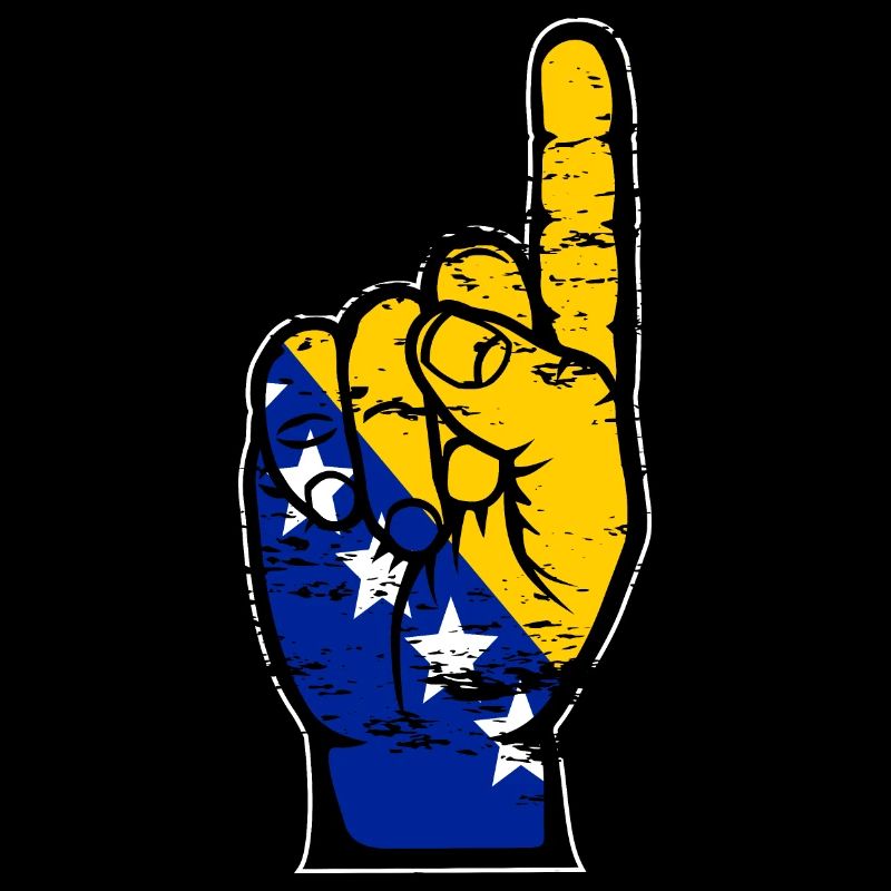 Drapeau de Bosnie numéro 1 utilisé