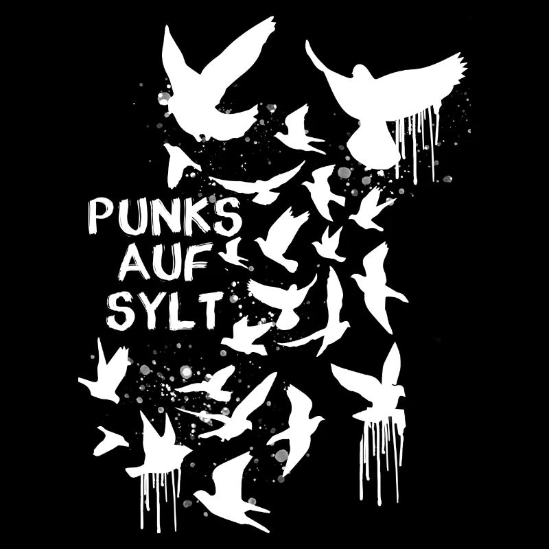 punks,sylt,ticket,punk,tauben,graffiti