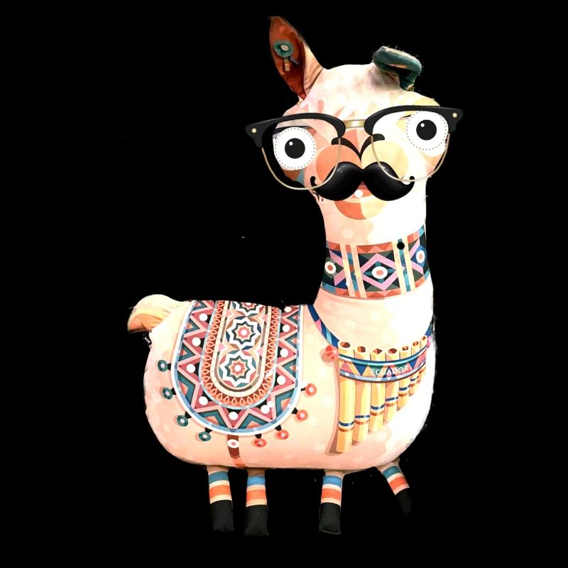 Lama,alpaka, Illustration, Comic,nerd, bart