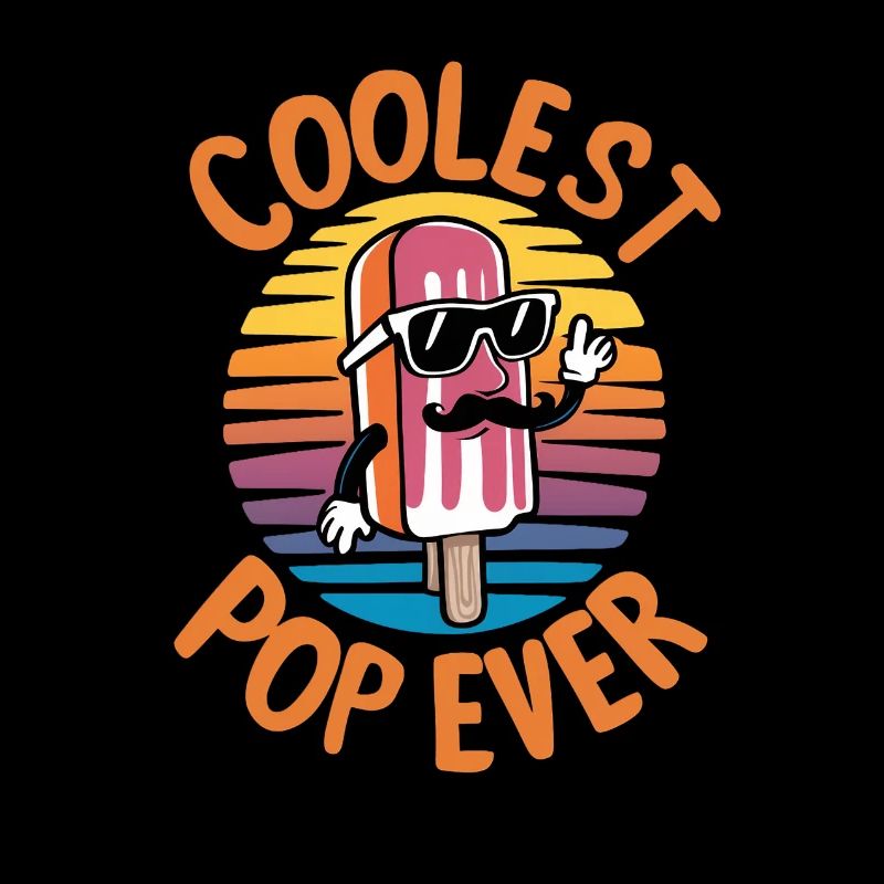 Pop le plus cool de tous les temps Papa popsicle amusant