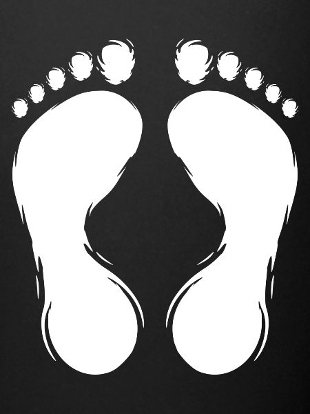 Empreinte empreinte conception blanc