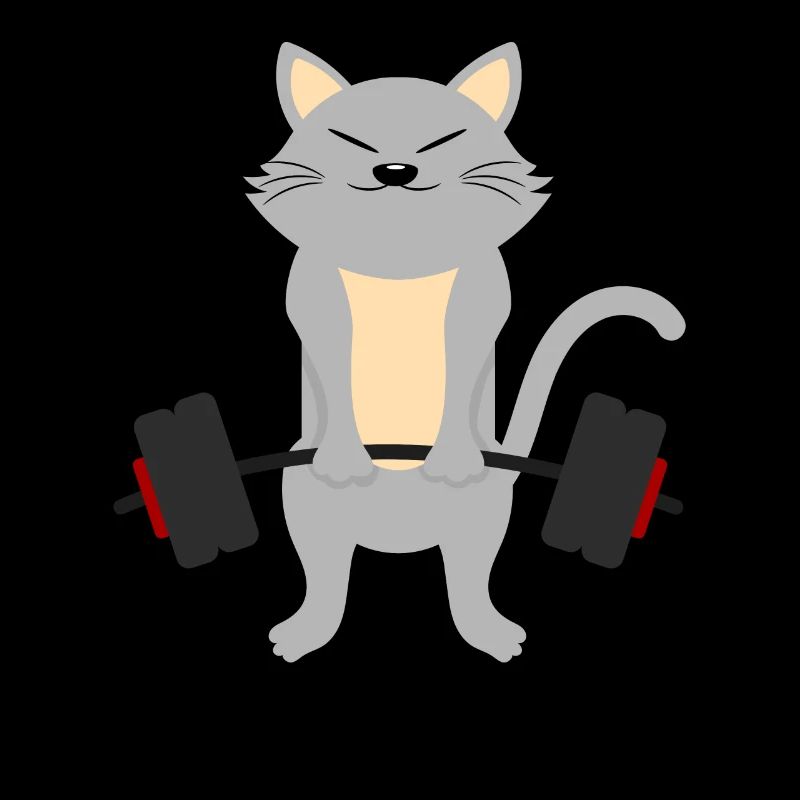 Katzen Gewichtsheber