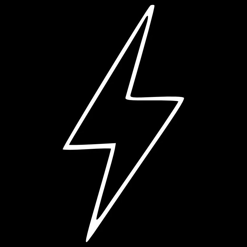 Emoji lightning sketch white