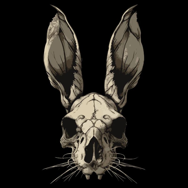 Zombie Rabbit Skull