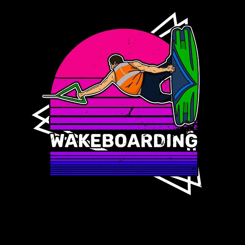 Wakeboarder instructors surfboard
