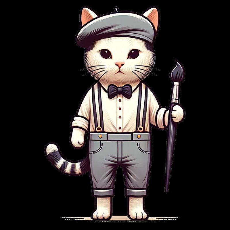 Artiste de chat mignon