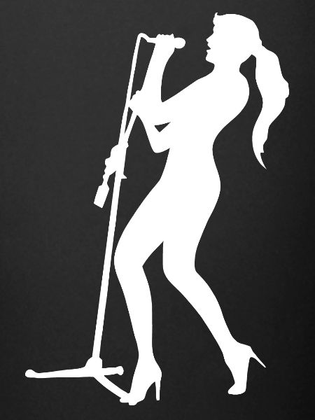 Chanteur au micro
