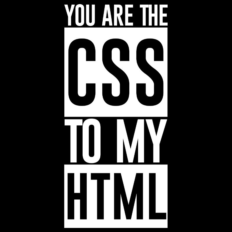 Vous êtes le CSS à mon HTML