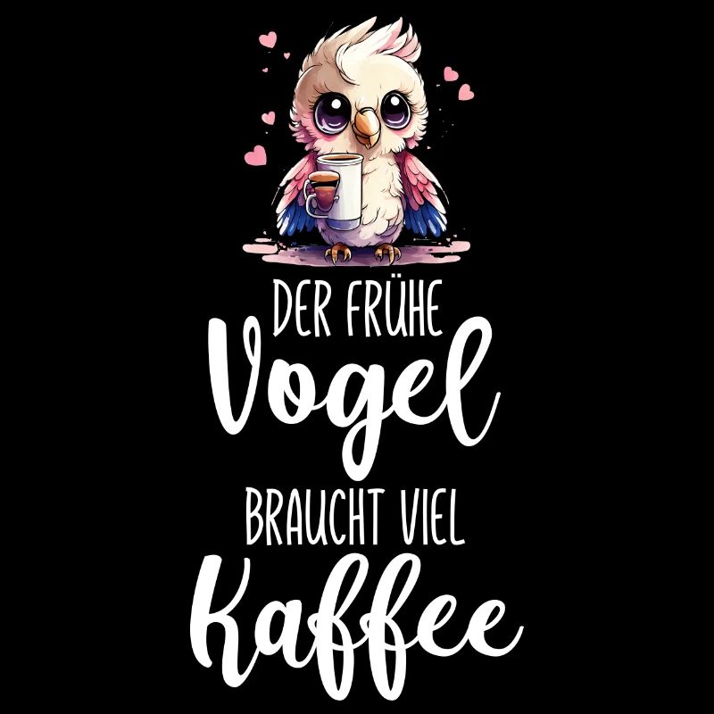 Eine lustige Eule braucht viel Kaffee Sprüche