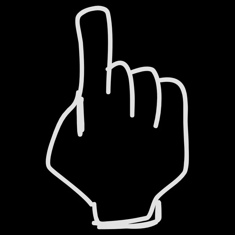 Hand pointing finger