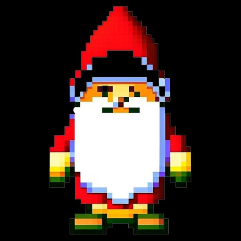 Pixelart Weihnachtsmann