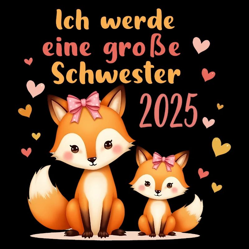 Bald Große Schwester 2025 Verkünden Füchse Kinder
