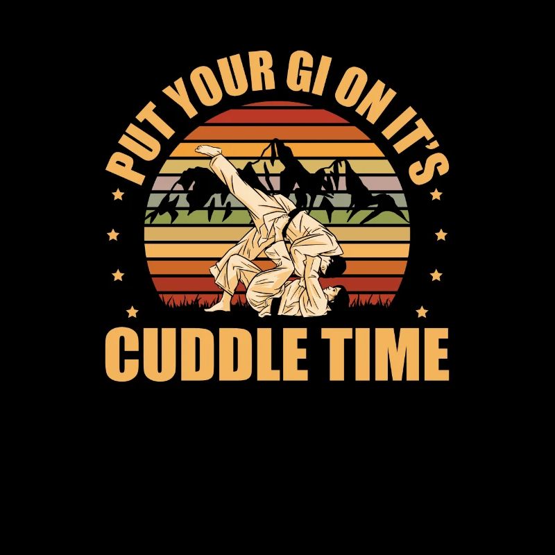 Jiu Jitsu Retro Vintage Put Your Gi On It'S