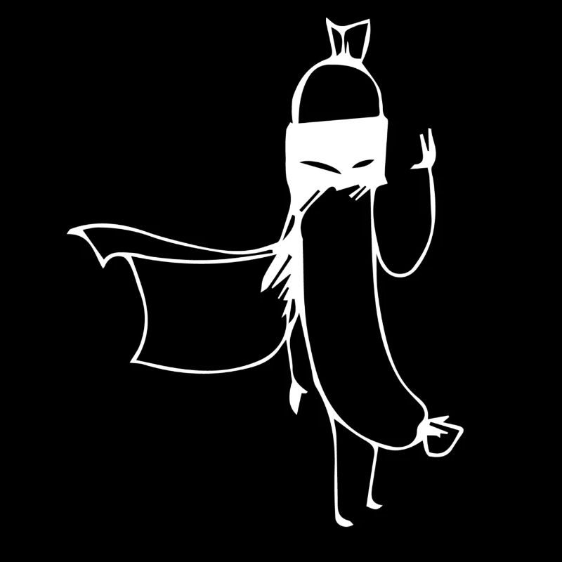 Heldenwurst. Würstchen. Superheld.